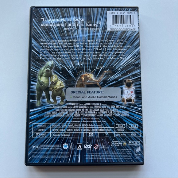 Men in Black (1997) DVD - Picture 2 of 5